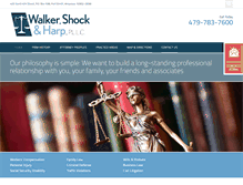Tablet Screenshot of fortsmithlaw.com